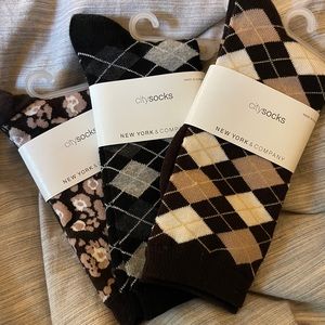 Argyle and Animal Print Cozy Socks